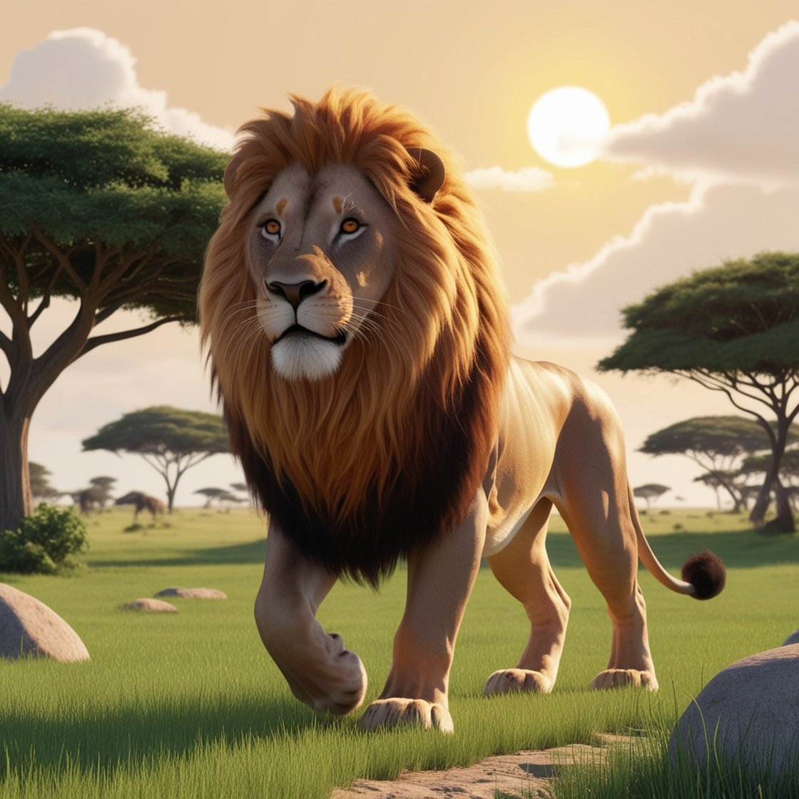 Animation Lion 3D
